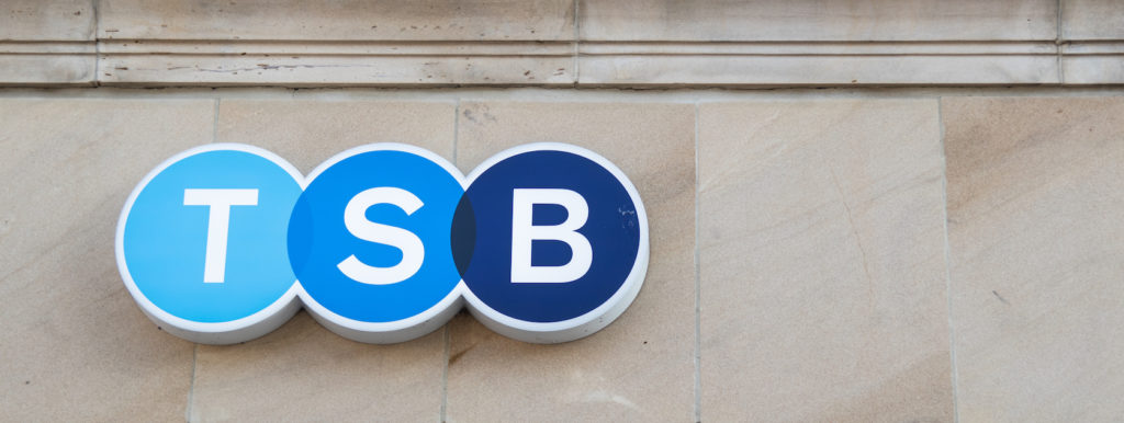 TSB Logo on Side of a Building