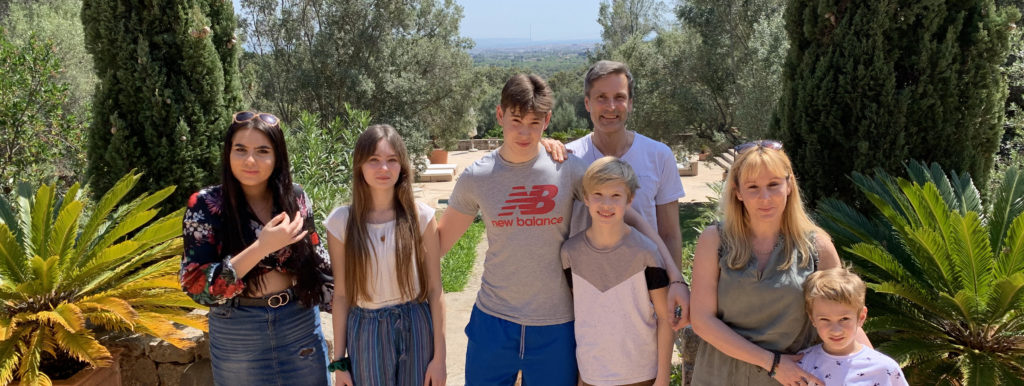 Angus Kennedy and Family on Holiday in Spain