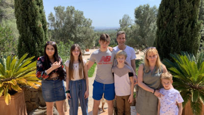 Angus Kennedy and Family on Holiday in Spain